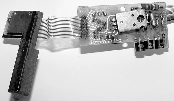 Electronic components on a circuit board